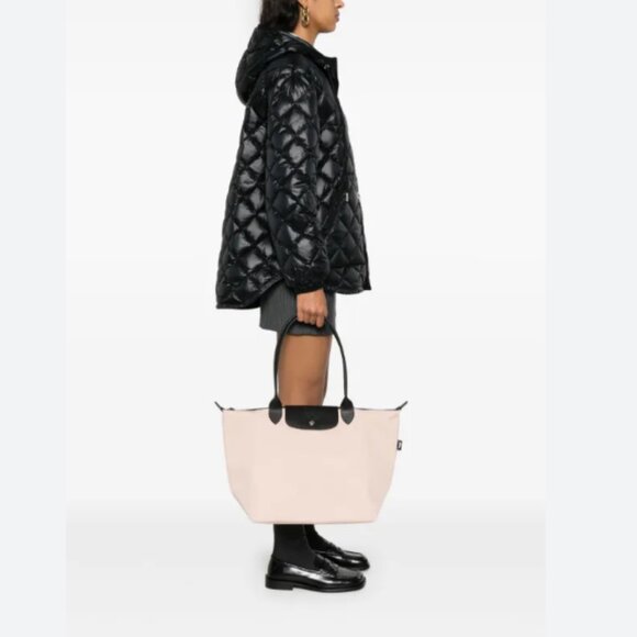 New Longchamp Le Pliage Energy L Tote Bag Beige Light Pink - Picture 3 of 11